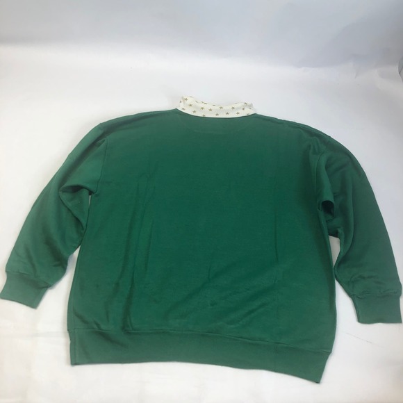 Vintage Nutcracker Christmas Sweatshirt Medium Green Holiday Caroling Bears READ - Picture 4 of 15